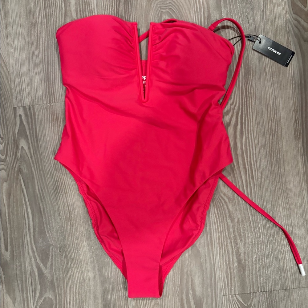 Express Kids Red One Piece Swimsuit